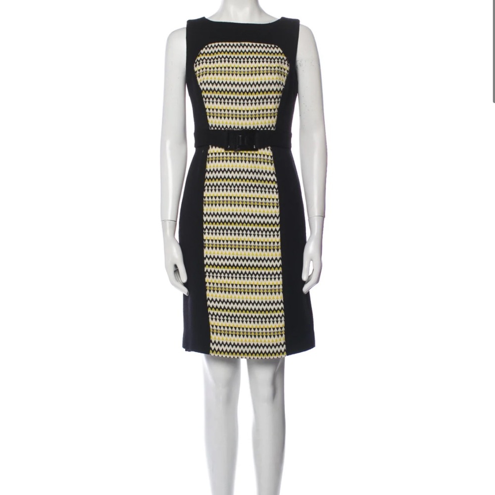 Milly Stripped Knee-Length Sheath Dress - Size 2